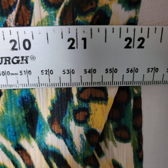 Jessica Simpson Tunic Top Sz XL Long sleeve Layla Cheetah Ferns Print NWT - Picture 9 of 15